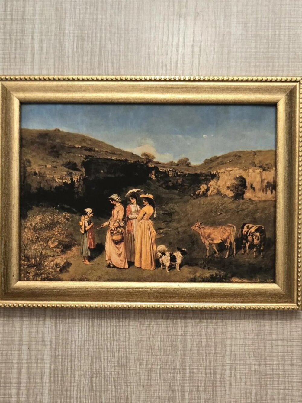 Gustave Courbet "Young Ladies of the Village" Art Reproduction Print